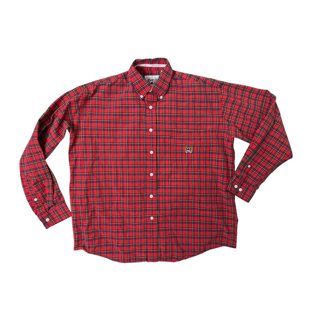 Cinch Button Down Shirt Mens Red Plaid Western Rodeo Cowboy Small